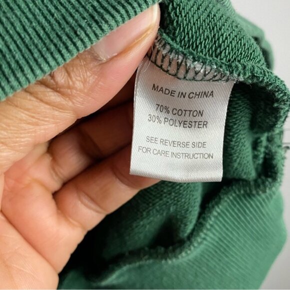 Monat Women's Green Graphic Print Crewneck Sweatshirt - Picture 6 of 9